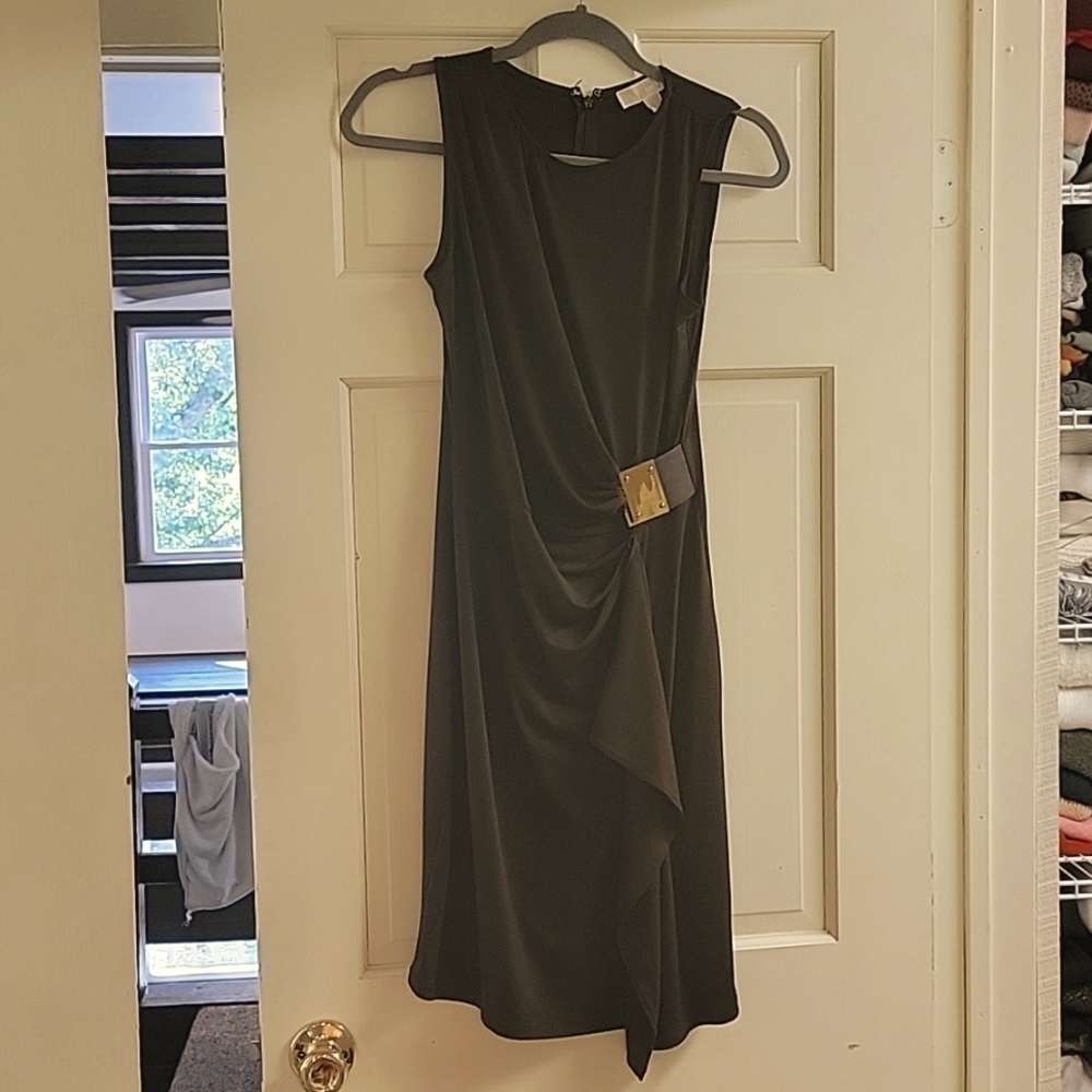 Michael Michael Kors Small Brown Midi Dress